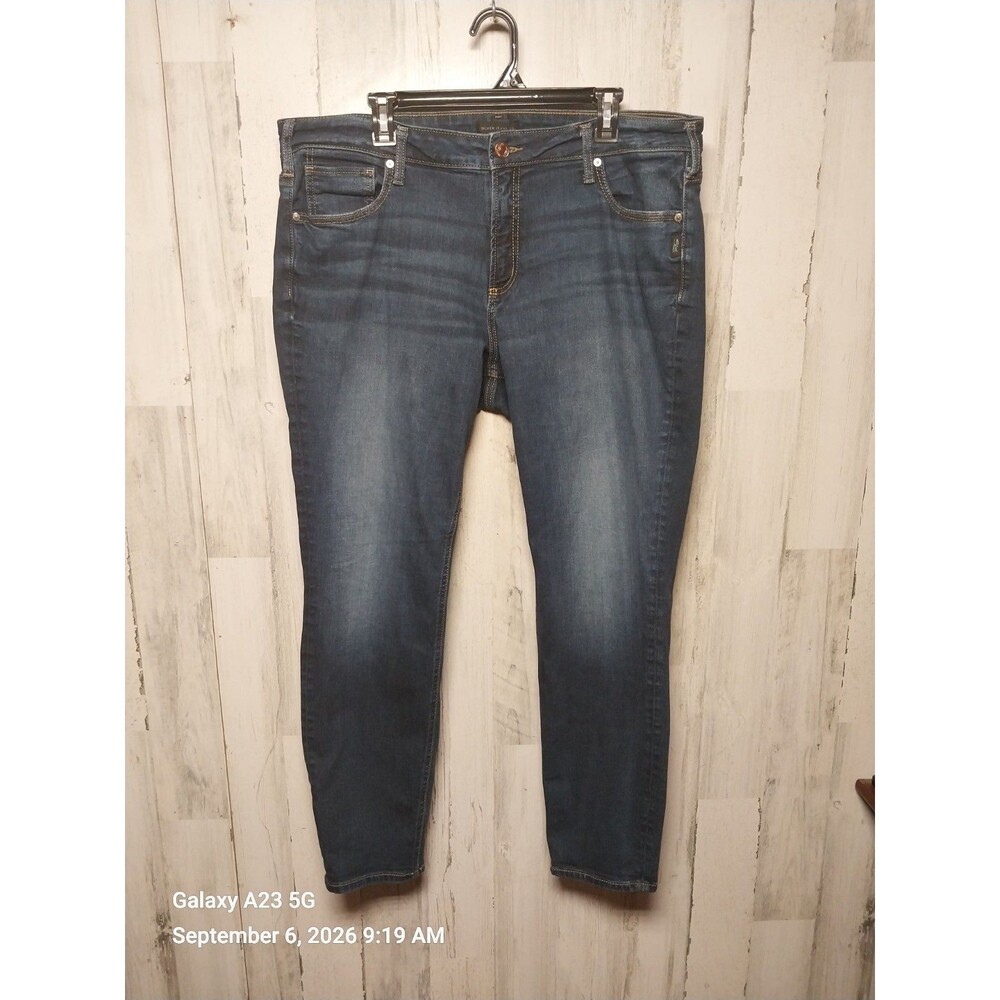 Silver Jeans Boyfriend Size 18W Dark Wash